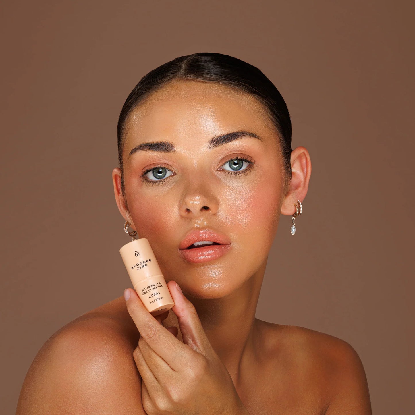 Avocado Zinc SPF50 Lip & Cheek Tint - Coral
