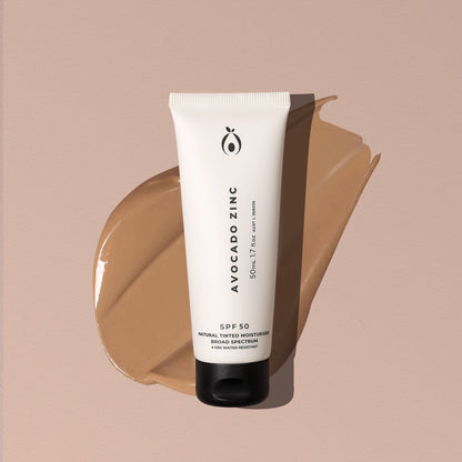 Avocado zinc SPF50 Tinted moisturiser - Medium Dark