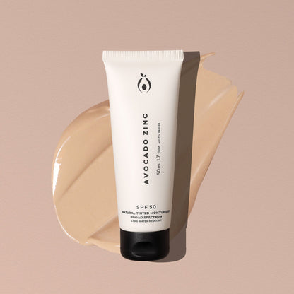 Avocado Zinc SPF50 Tinted Moisturiser - Light