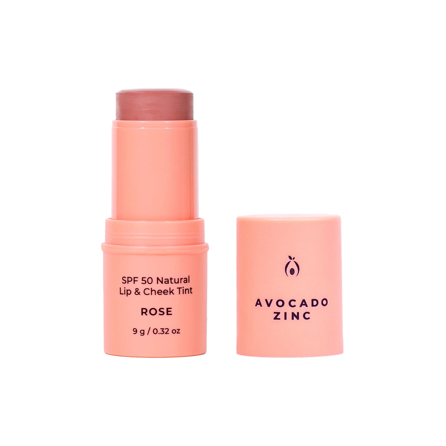 Avocado Zinc SPF50 Lip & Cheek Tint - Rose
