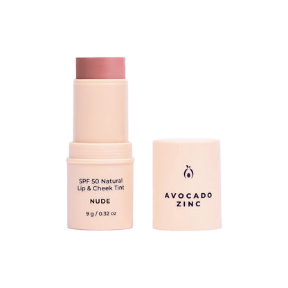 Avocado Zinc SPF50 Lip & Cheek Tint - Nude