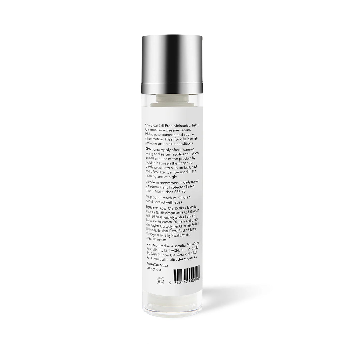 Ultraderm Clear Oil Free Moisturiser